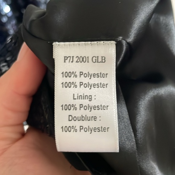 Parker Queenie Sequin Mini Dress Women’s Size Small Cocktail Glam‎ Y2K Blue - Picture 8 of 9